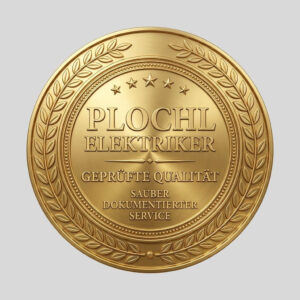 Qualitätsmedaille von Plochl Elektriker für sauber dokumentierten Service
